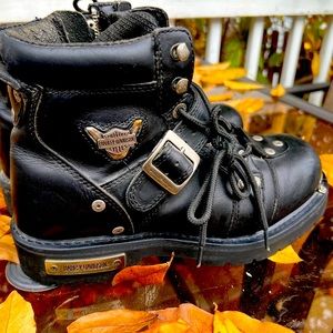 Harley Davidson motorcycle  mens shoes . Not much used.